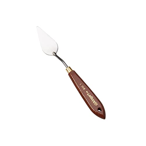 KINGART 910-1 Short Taper TROWEL PALETTE KNIFE and Painting Tool for Scraping, Mixing and Painting with Oil and Acrylic Paints KINGART