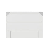 AFI, Southampton Murphy Bed Chest Full with 6" Mattress, Built-in USB Charger & Storage Drawer, White AFI