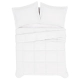 London Fog Garment Washed Solid Comforter Set White Microfiber 3-Piece King Comforter Set, Solid Themed, Adult and Teen, Oeko-TEX Certified LONDON FOG