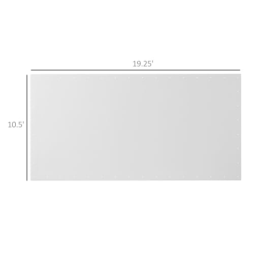 Outsunny 10' x 20' Carport Replacement Top Canopy Cover - Thumbnail 3