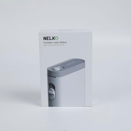 Nelko Label Maker Machine with Tape, P21 Bluetooth Label Printer, Wireless Mini Label Makers with Multiple Templates for Organizing Office Home, White, 1 Pack Nelko