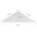evron Corner Mounting Shelf,Easy to Install Wall Corner Shelf,Wood Immitation with Hole Pattern,Set of 2 evron