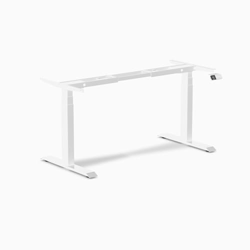 Desky Dual Motor Standing Desk Frame, Height Adjustable Electric Sit Stand Desk Base with Memory Presets, Heavy Duty Steel Frame for Home Office and Workstations – Matte Black Desky