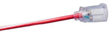 Southwire Heavy Duty Extension Cord, 50Ft, 12 Gauge, 3 Conductor, Outdoor Cord, Lighted End, SJTW, Red/White/Blue, 2548SWUSA1 Southwire