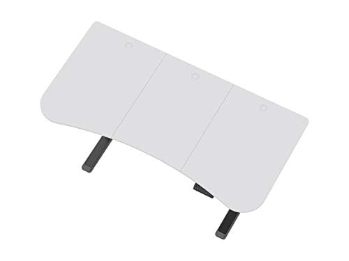 Monoprice Pre-Drilled 3-Piece Sit-Stand Desk Table Top 63 Inches Wide - White |Custom Sized for Motorized and Manual Crank Height Adjustable Desk Monoprice