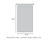 Beauoop Floral 100% Blackout Curtains 84 Inches Long 2 Panels for Bedroom Living Room Grey White Flower Patterned Room Darkening Thermal Insulated Soundproof Grommet Window Treatments Drapes, 52X84 Beauoop