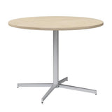 Bush Business Furniture 42-inch Round Conference Table with Metal Base, Circular Meeting Room Desk for 4 Users, Natural Elm Bush Furniture