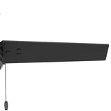 HUNTER 50260 Cassius Outdoor Ceiling Fan with Pull Chain, 44", Matte Black Finish Hunter
