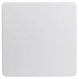 BOWERY HILL Square Granite Folding Table in White BOWERY HILL