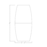 Harmony Series 8 Person Boat Shaped Conference Table with Power & Data | Matte Black Square Metal Base Modular Meeting Room Tables for Offices, Training Rooms, and Homes | Blonde Surfside Ash – 8ft SKUTCHI DESIGNS INC.