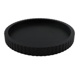 Decorative Tray for Coffee Table 11" Black Round Concrete Home Decor Serving Trays for Accent Table, Console Table for Kitchen, Living Room, Home Decor(Black) YOSINXU