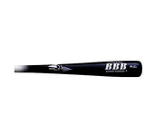 BamBooBat by Pinnacle Sports Equipment INC. Adult Quadcore Bamboo Baseball Bat with Cupped End, White Handle/Black Barrel, 32" BamBooBat