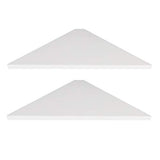 evron Corner Mounting Shelf,Easy to Install Wall Corner Shelf,Wood Immitation with Hole Pattern,Set of 2 evron
