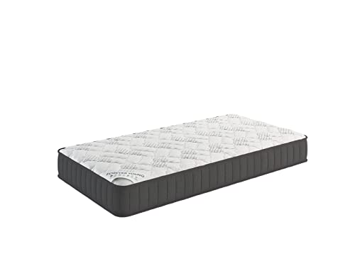 Ottomanson 9" Twin Mattress in a Box Made in USA, Firm Mattress, Hybrid Mattress Cool Improved Airflow with Edge to Edge Pocket Coil, Bed in A Box, Ottopedic