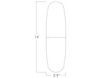SKUTCHI DESIGNS INC. 14-Person Oval Boat-Shaped Conference Table | Harmony Series Modular Office Table with Brushed Silver Metal T-Base | Meeting Tables for Offices, and Homes | White Cypress - 14 Ft SKUTCHI DESIGNS INC.