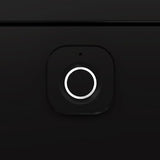 MyVoice End Table with Hidden Storage - Concealment Side Table with Fingerprint Lock, Steel Nightstand for Living Room, Bedroom, Quick-Access (Wood) MyVoice