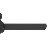 Hunter - Presto Indoor Low Profile Ceiling Fan, Wall Control, 52-inch, Matte Black, Casual-style, 3-speed WhisperWind Motor, 52407, for living rooms, bedrooms, home offices, kitchens Hunter