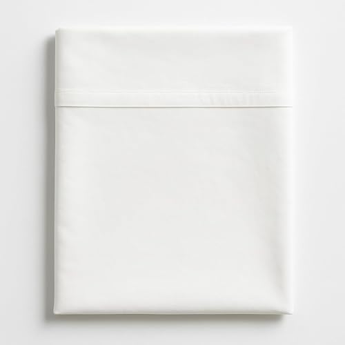 King Size Flat Bed Sheet - Hotel Quality Luxury Single Flat Only - Wrinkle Free & Fade Resistant Flat Sheet - Extra Soft, Breathable Bedding for Women, Men, Kids & Teens- White Flat Sheet Only Mattress-Homes