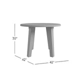 Jofran Reclamation 42" Rustic Reclaimed Solid Wood Round Dining Table Jofran Inc.