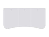 Monoprice Pre-Drilled 3-Piece Sit-Stand Desk Table Top 63 Inches Wide - White |Custom Sized for Motorized and Manual Crank Height Adjustable Desk Monoprice