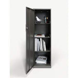 Lorell LYS SOHO Steel Storage Cabinet, 46.4" Graphite Lorell