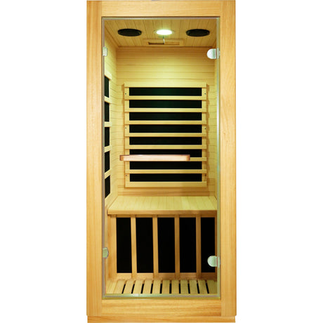 infrared sauna room single room HouseOfZazla