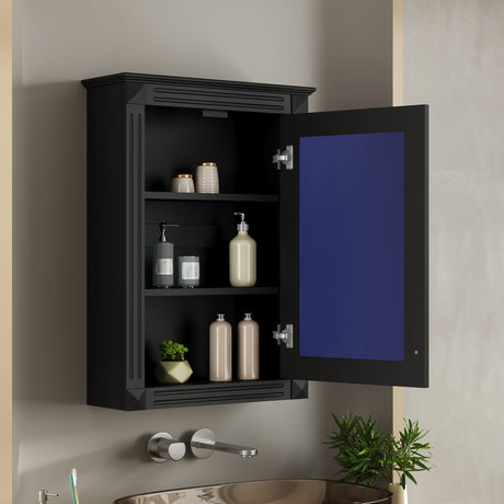 Wall Mounted Bathroom Storage Medicine Cabinet For Over Toilet With Mirror HouseOfZazla