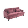 Mid Century Modern Fabric Loveseat Sofa, 2 Seat Upholstered Couch HouseOfZazla