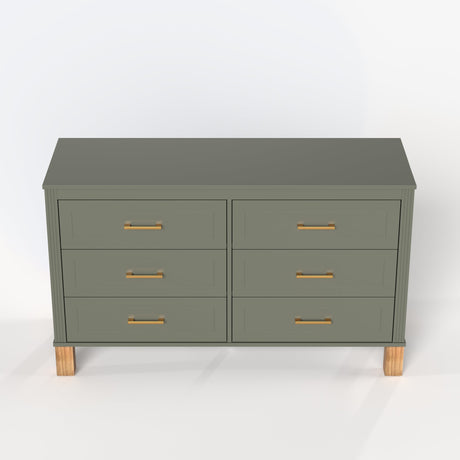 6-Drawer Double Dresser in Olive HouseOfZazla