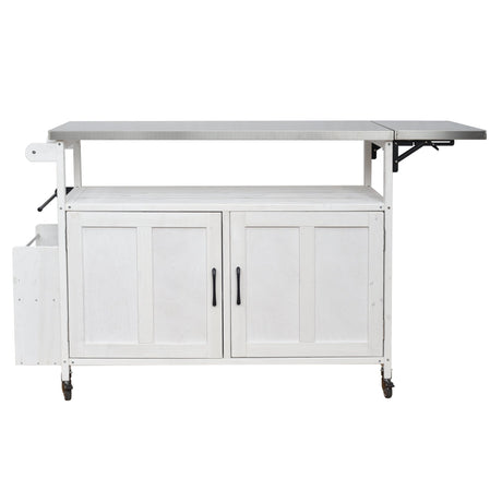 Foldable Outdoor Kitchen Island Patio Cart with Storage HouseOfZazla
