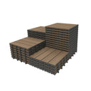 36 Pcs Interlocking Deck Tiles, 12" x 12" HDPE Outdoor Flooring HouseOfZazla