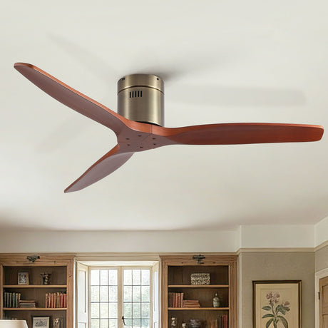 Low Profile Flush Mount Ceiling Fan Without Light HouseOfZazla
