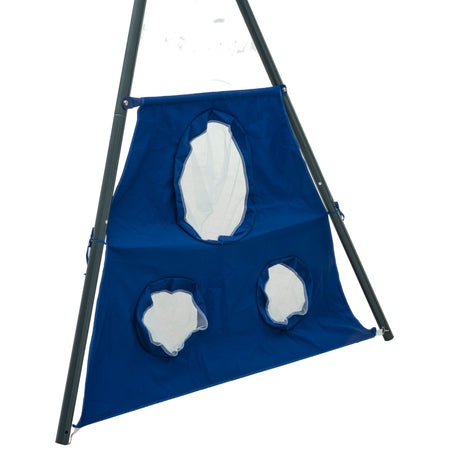 Interesting Six Function Swingset With Net Swing Metal Plastic Safe Swing Set 440Lbs For Outdoor Playground For Age 3+ With 31.5" Net Swing - / HouseOfZazla