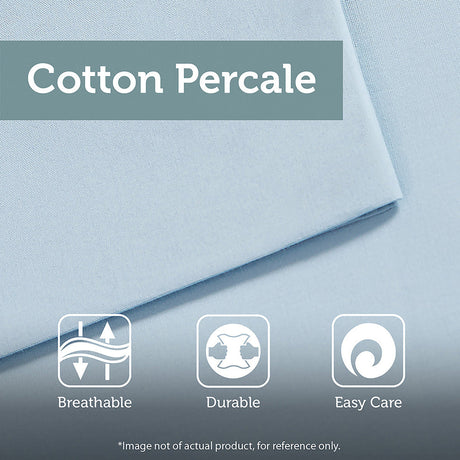 3 Piece Cotton Jacquard Comforter Set Aqua Full/Queen HouseOfZazla
