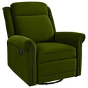 360 Degrees Swivel Manual Rocking Recliner with Adjustable Backrest HouseOfZazla