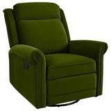 360 Degrees Swivel Manual Rocking Recliner with Adjustable Backrest