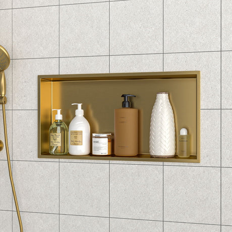 Stainless Steel Shower Niche With Seamless Design For Bathroom Storage HouseOfZazla