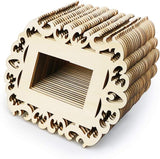 24 Pieces Unfinished Wood Picture Frames, 4.3 X 5.9 Inch Photo Frame with Jute Rope for , Crafts, DIY WoodArtSupply