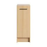 Slim Freestanding Bathroom Storage Cabinet - Light Oak