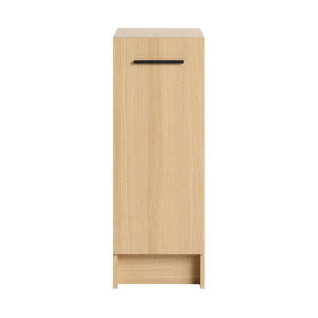 Slim Freestanding Bathroom Storage Cabinet - Light Oak HouseOfZazla