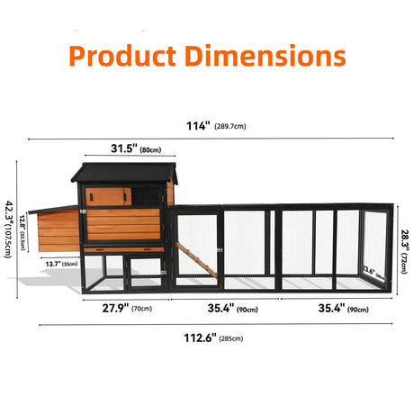 Chicken Coop With Run And Nesting Box HouseOfZazla