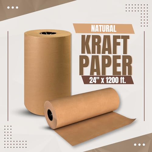 (24" x 1200 ft) - Natural Kraft Paper, 30 Lb. Basis Weight ANF BRANDS