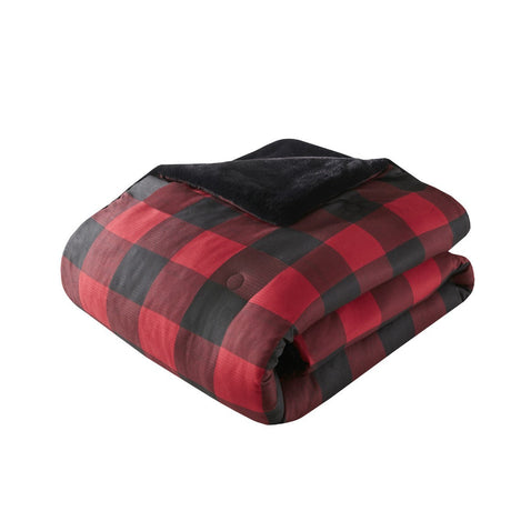 King/Cal King Faux Wool to Faux Fur Down Alternative Comforter Set HouseOfZazla