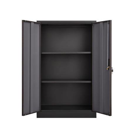 Metal Storage Cabinet With Locking Doors And Adjustable Shelf, Folding Filing Storage Cabinet, Folding Storage Locker Cabinet For Home Office, School, Garage HouseOfZazla