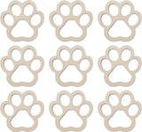 24Pcs Paw Shaped Wooden Cutouts Dog Cat Claws Cutouts Unfinished Wood Pet Paw DIY Craft Decoration, 3.1X3.3 In WoodArtSupply
