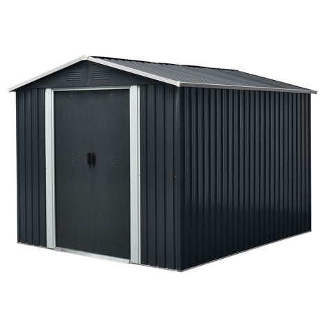 Outdoor Metal Storage Shed With Floor Base HouseOfZazla