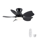 Low Profile Flush Mount Ceiling Fan With Light HouseOfZazla