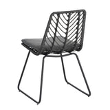 DEJA Chair 2PCS with 2 Cushions, Gray