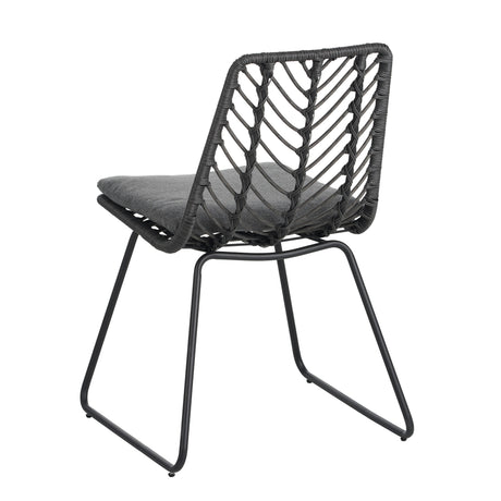 DEJA Chair 2PCS with 2 Cushions, Gray HouseOfZazla
