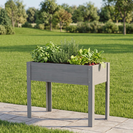 Raised Garden Bed With Legs, Elevated Planter Box For Outdoor Plants HouseOfZazla